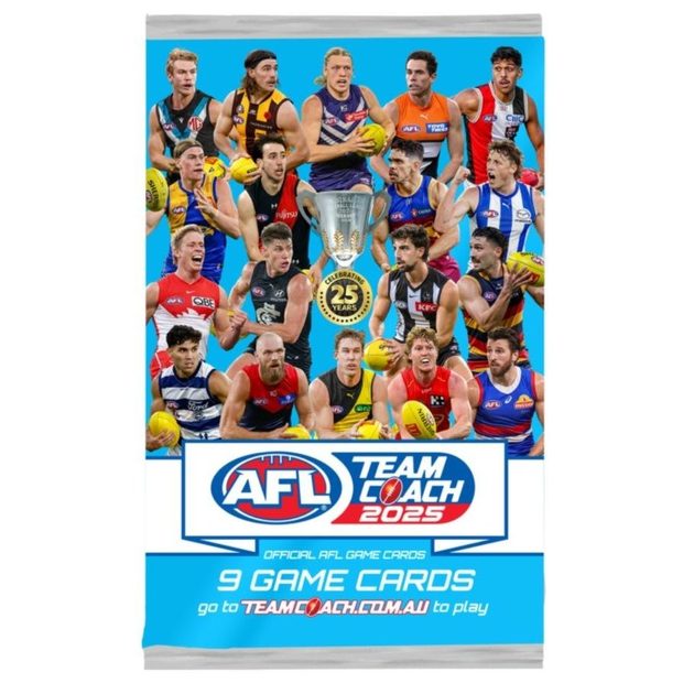 AFL Teamcoach trading card pack, an example of other TCG stocked